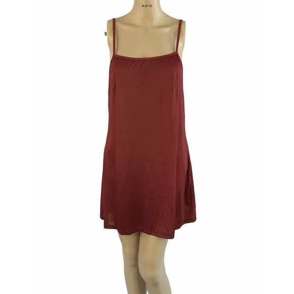 Queens Love Shift Dress M Red Lace Witchy Boho Peasant 3/4 Bell Sleeve Slip NWT - Picture 8 of 12